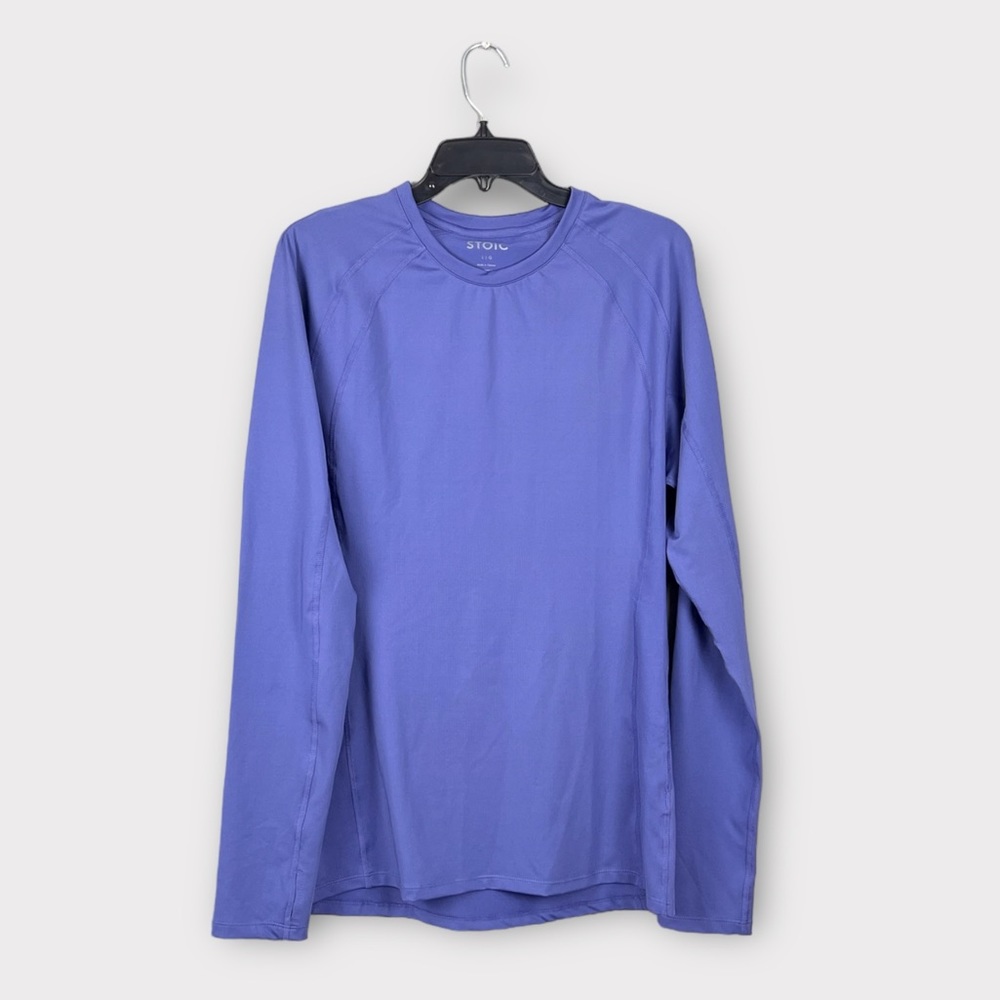 Stoic Base Layer Poly Long Sleeve Periwinkle‎ Purple Blue Womens Size Large